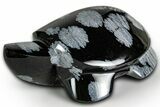 Polished Snowflake Obsidian Turtle - California #331608-1